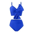 thumbnail image 4 of WILLBEST Traje de Baño Mujer Dos Piezas Traje de Baño de 2 Piezas de Cintura Alta con Lazo para Mujer, 4 of 5