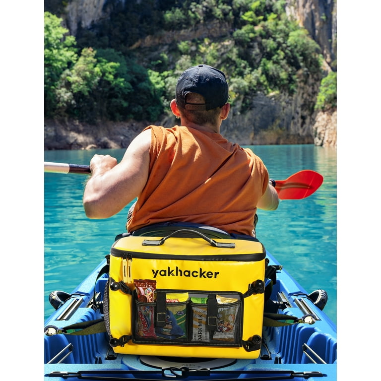 Yakhacker Kayak Cooler, Waterproof Seat Back Cooler for Kayaks with  Lawn-Chair Style Seats, Kayak Accessories Cooler Bag, Portable Ice Chest  Cooler