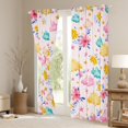 thumbnail image 3 of Homewish Child Teens Cartoon Flowers Black Out Curtains,Starry Sky Curtains Pack of 2 (42x63 Each),Dreamy Princess Bedroom Curtains,Ultra Soft Home Decor, 3 of 6
