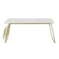 thumbnail image 5 of Modern Faux Marble Coffee Table with Magazine Holder by Manor Park, 5 of 7