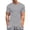 a-Grey16543, variant on VNKIDY Mens T-Shirt Slim Fit Crewneck Short Sleeve Tees Solid Color Soft Breathable Top For Casual Daily Layering Everyday Basic Wear Leisure Top