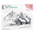 thumbnail image 1 of Nellie's Choice Clear Stamp Snowy Landscape with Cottage, 1 of 1