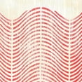 thumbnail image 3 of Vess, June Erica 15x15 Black Modern Framed Museum Art Print Titled - Weathered Patterns in Red X, 3 of 5