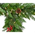 thumbnail image 6 of Fraser Hill Farm 6 Ft. Icicle Garland with Pinecones with Warm White LED Lights | Battery Operated | Festive Christmas Holiday Decor for Fireplace Mantel, Stairway, Console Table | FF009GL-072-5GR, 6 of 6