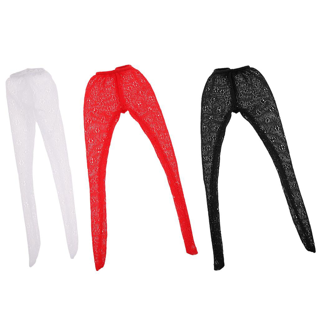 3Pcs/Pack 1/6 Scale Seamless Body Hollow Out Stocking Pants for Phicen Toys 