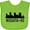 Apple Green, variant on Inktastic Wichita Kansas City Skyline Boys or Girls Baby Bib