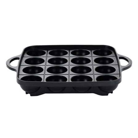 Octopuses Meatball Pan Kitchen Cookware 16 Hole Aluminum Grills Pan Cooking Plate