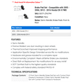 thumbnail image 2 of Brake Pad Set - Compatible with 2005 - 2006, 2012 - 2016 Honda CR-V FWD 2013 2014 2015, 2 of 2