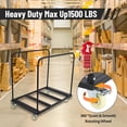 thumbnail image 2 of 1500 LBS Heavy Duty Table Trolley with 5" Swivel Wheels, Black Desk Trolley 10 Table Capacity for Garage/Home/Warehouse, 2 of 15