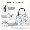 thumbnail image 4 of Easygdp Scarf Bear Large Insulated Lunch Bag，Aluminum Lining, Spacious Design, Leakproof, Ideal for Work, Picnics, Travel, and Outdoor Activities-One Size, 4 of 6