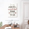 thumbnail image 3 of Elephant Stock Christmas Wonderful Time Wall Art - Vertical Multi Panel Canvas - Living Room Wall Decor - Holiday Multi Panel - White And Brown Decor By Wild Apple Portfolio - 20" x 32", 3 of 8