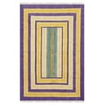 thumbnail image 2 of Casavani Hand Block Printed Purple Cotton Dhurrie Hallway & Kitchen Runner Rug Home Decor Kilim 3x10 feet, 2 of 6