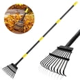 thumbnail image 1 of Rastrillo para hojas UIABOPZ con mango largo ajustable 30-75 cm, 1 of 7