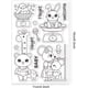 thumbnail image 5 of Sello transparente de silicona con diseño de personas y animales (oso y conejo), escala de peso, ideal para álbumes de recortes, diarios y creación de tarjetas. Medidas: 4,3 x 6,3 pulgadas., 5 of 8