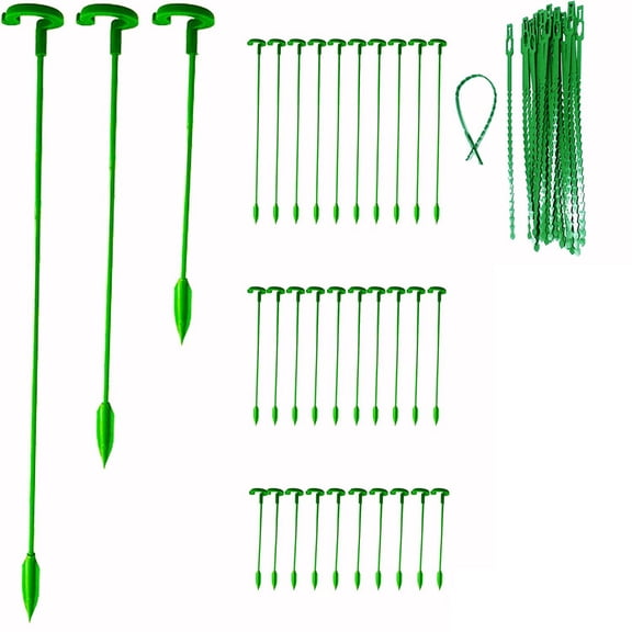 2025 New! 30 Pack Plant Support Stakes, Garden Single Stemmed Prop, Sticks