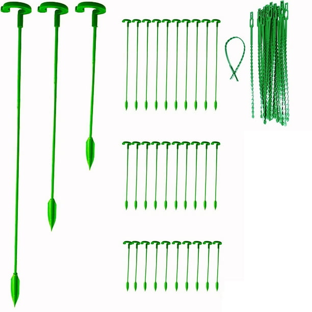 Paquete de 30 Estacas de Soporte para Plantas, Estacas para Plantas de Soporte para Plantas de un Solo Tallo de JardíN, Soporte para Plantas, Palos para Plantas