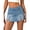 Blue, variant on EMMIOL Women's Mid-Low Waisted Stretch Denim Mini Skort Y2K Casual Jean Skirt with Built-in Shorts