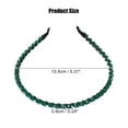 thumbnail image 2 of Unique Bargains 1 Pcs Hairband for Women Rhinestone Hair Hoop Headband 0.24 Inch Wide Green, 2 of 7