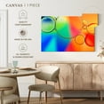 thumbnail image 5 of Elephant Stock Rainbow Oil In Water Wall Art - Horizontal Canvas Wall Art - Living Room Wall Decor - Abstract Canvas - Blue And Orange Decor - 12" x 8", 5 of 8