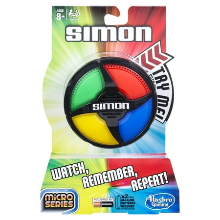 Simon Micro Series Compact Electronic Board Game for Kids and Family, Ages 8 and Up, 1+ Player