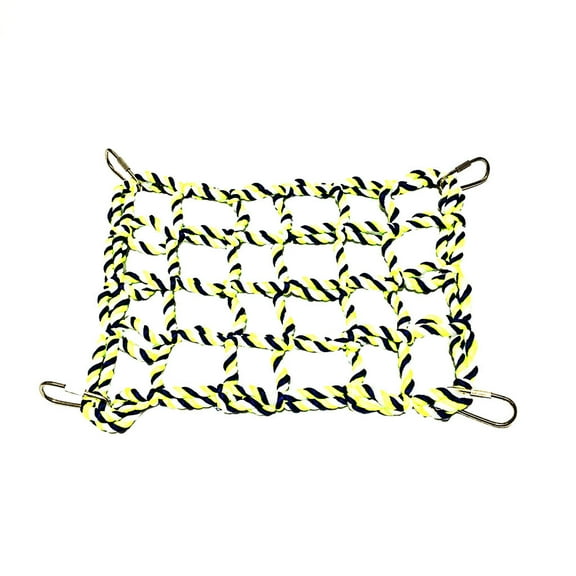 OAVQHLG3B Bird Rope Net Hamster Rat Rope Net Pet Bird Climbing Small Animal Rope Net Ladder Durable Rope Rat Ferret Activity Toy for Small Animal Habitat Decor and Play