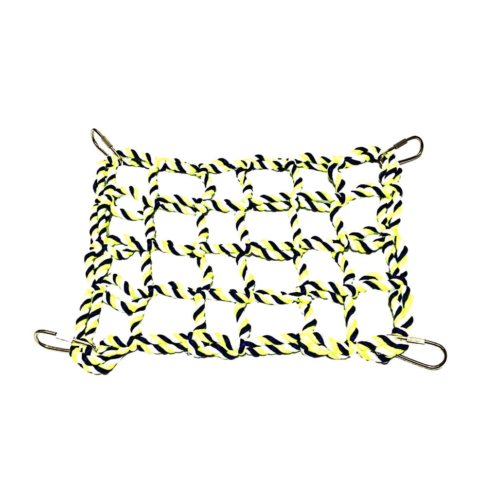 OAVQHLG3B Bird Rope Net Hamster Rat Rope Net Pet Bird Climbing Small Animal Rope Net Ladder Durable Rope Rat Ferret Activity Toy for Small Animal Habitat Decor and Play