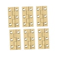 thumbnail image 4 of WEUVEB 6PCS Cabinet Door Hinge Copper Golden for Furniture Mute Operation, 4 of 7