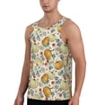 thumbnail image 2 of Easygdp Autumn Pumpkins Leaves Men's Tank Top, Sleeveless Muscle T Shirts, Breathable, Quick-Dry, Loose for Gym, Running, Fitness - Small, 2 of 9