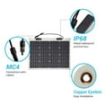 thumbnail image 3 of Renogy Flexible Solar Panel 50 Watt 12 Volt Monocrystalline Flexible Bendable Mono Off-Grid Charger for Marine RV Cabin Van Car Uneven Surfaces, 3 of 6