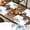 Blue 01, variant on SUNOLIFE Fall Pumpkins Placemats Set of 4,Autumn Thanksgiving Party Table Decorations 12x18 inch