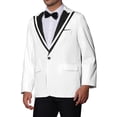 thumbnail image 4 of INSPIRE CHIC Formal Sport Coats for Men's Slim Fit Color Block Collar Business Blazers, 4 of 6