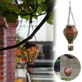 thumbnail image 1 of Farol solar colgante con proyección hueca | Lámpara de exterior para jardín, patio y terraza | Luz nocturna solar decorativa de hierro, 1 of 9