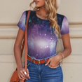 thumbnail image 6 of Sigee Planets Stars And Galaxies1 for Bodysuits for Womens Round Neck Short Sleeves Onesie Womens Jumpsuits-X-Large, 6 of 7