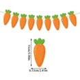 thumbnail image 1 of Feliz cartel de Pascua, conejito colorido, huevos de Pascua, cartel de zanahoria, guirnalda, signos, decoraciones para el día de Pascua con temática de primavera para el hogar, 1 of 5