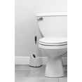 thumbnail image 3 of Superio Toilet Brush and Holder Set with Under Rim Lip Brush for Bathroom, White, 3 of 6