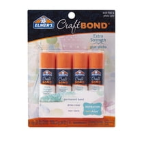 Elmer's Craft Bond Extra Strength Glue Stick, 0.21 oz, 4 Count