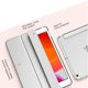 thumbnail image 2 of Funda para iPad Mini 3/2 / 1 - Funda protectora inteligente y delgada de cubierta trasera translúcida con soporte de autoactivación / desactivación Rojo Verde 2033104-5, 2 of 8