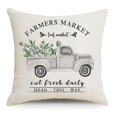 thumbnail image 3 of Juego De 4 Fundas De Cojines Decorativos Funda De Almohada Hojas De Palmeras Tropicales Funda De Cojín Lino 45X45 Hoja De Selva para Hombres Mujeres Niño Niña Dormitorio Sala De Estar S, 3 of 4