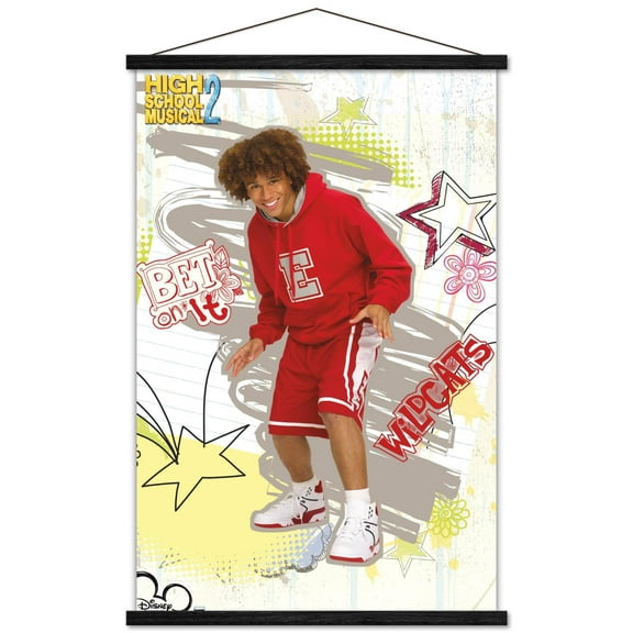 High School Musical 2 - Bet On It Wall Poster with Magnetic Frame, 22.375" x 34"
