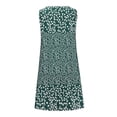 thumbnail image 4 of Uaswgudfs Sleeveless V-Neck Floral Print Midi Dress - Casual Summer Dresses for Women 2025 with Lightweight Breathable Fabric Green M, 4 of 6