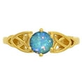 thumbnail image 4 of 18K Gold Over Brass Fire Opal Ring s.6 Jewelry RM-1761 TGR1029_D_6, 4 of 6