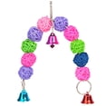 thumbnail image 1 of Bird Cage Toy Interactive Rattan Ball Hanging Parrot Bite Toy Parakeet Chew Toy, 1 of 10