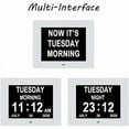 Extra Large Digital Calendar Clock Date Time and Day Dementia Clock for