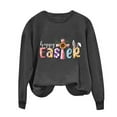 thumbnail image 2 of EGNMCR Easter T-Shirts Imprimés pour Femmes T-Shirts Graphiques pour Femmes T-Shirts à Manches Courtes pour Femmes T-Shirts à Col Rond pour Femmes Haut Imprimé Easter à Manches Longues Chandails T-Shirts pour Femmes, 2 of 5