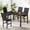 Black/Black-velvet, variant on Cvortll Modern 5-Piece Rectangle Dining Table Set with Faux Marble Top and 4 Upholstered Velvet Chairs,Kitchen & Dining Room Furniture,Black