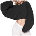 thumbnail image 1 of Chandail à Capuchon à Col Rond pour Femmes, T-Shirt de Sport à Manches Longues, 1 of 5