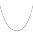 thumbnail image 2 of 925 Sterling Silver Rhodium Plated 1.25mm Round Spiga Necklace 20 Inch Pendant Necklace for Women, 2 of 2