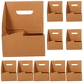 thumbnail image 1 of 10 portavasos de papel kraft de 4 ranuras para café, 1 of 7