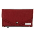 thumbnail image 2 of Ctera de mujer, dinero plegable, de crédito, soporte pa teléfono, monedero rojo Sunnimix Billetera larga para mujer, 2 of 8