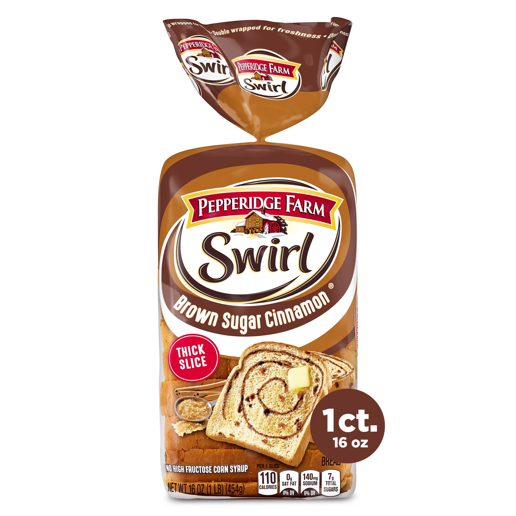 Pepperidge Farm Brown Sugar Cinnamon Swirl Breakfast Bread, 16 oz Loaf